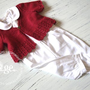 KNITTING PATTERN-Ruby Red Bolero / Short Crop Top - P083