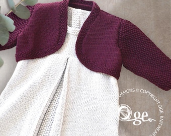 KNITTING PATTERN-Izzi's pleated dress / tunic top and matching bolero - P123