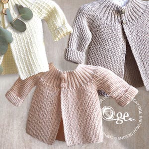 KNITTING PATTERN-Vintage inspired jacket with two options P099