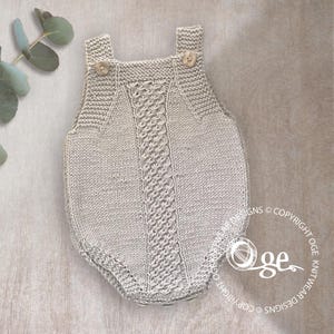 KNITTING PATTERN-Maebry Rompers - P151