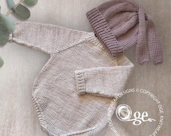KNITTING PATTERN-Darley's top down romper and hat - P279
