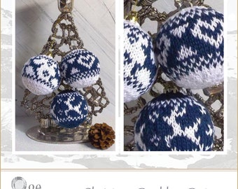 KNITTING PATTERN-Christmas Baubles - P087