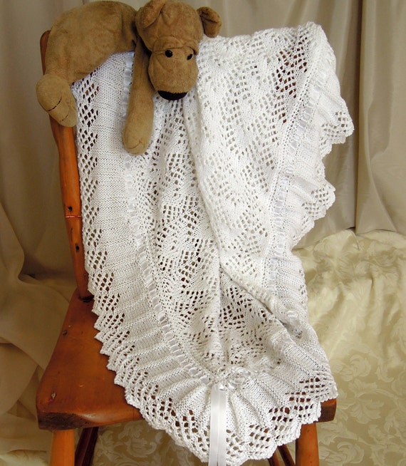 KNITTING Pattern baby Blanket Sure to Become an Heirloom P010 Etsy Canada