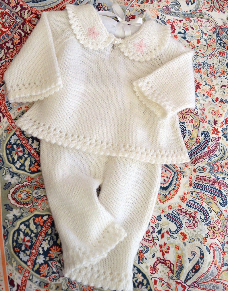 KNITTING PATTERNBaby sweater and pants set P021 Etsy
