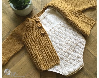 KNITTING PATTERN- Romper & Cardigan - Beltaine P176 + P178