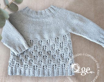 KNITTING Pattern-lucinda Lace Top Down Sweater - P267 - Etsy