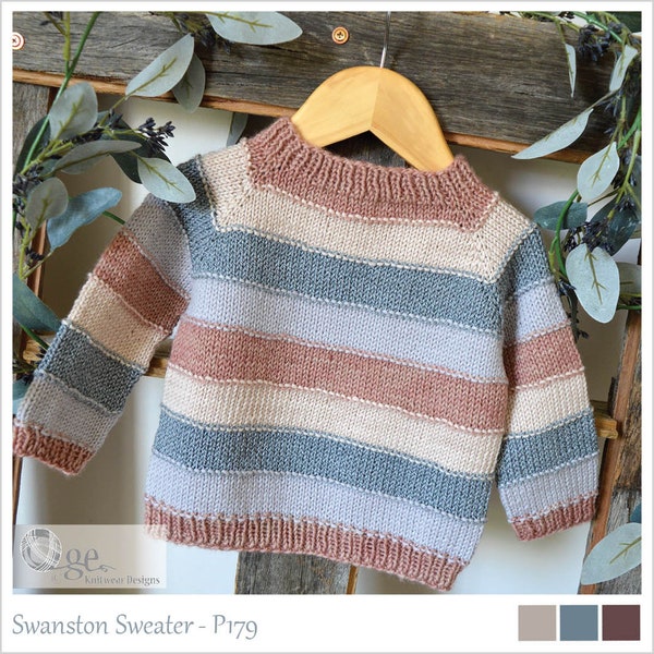 KNITTING PATTERN- P179 – Swanston Sweater