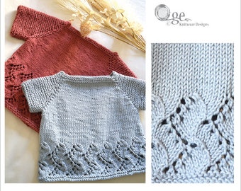 KNITTING PATTERN-Sienna Summer top down - P247