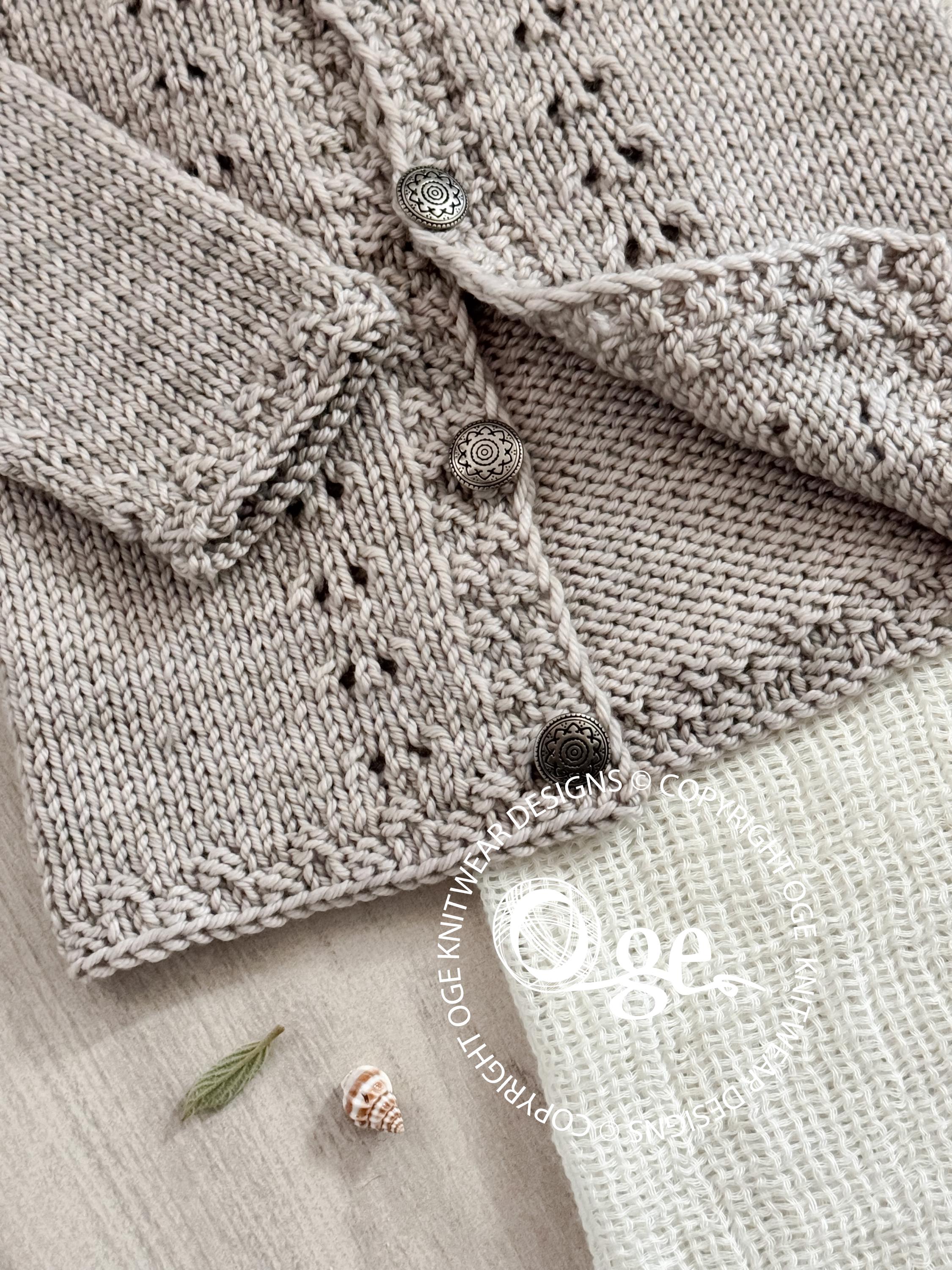 KNITTING Pattern-dimples Top Down Cardigan - P291 - Etsy