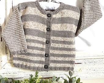 KNITTING PATTERN-Finnigan Stripe Sweater - P128