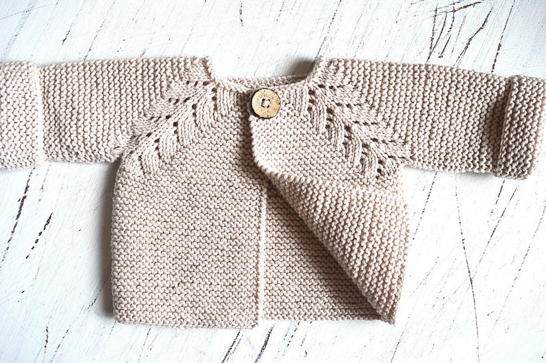 KNITTING PATTERN-Norwegian Fir, Top down cardigan P109 image 4