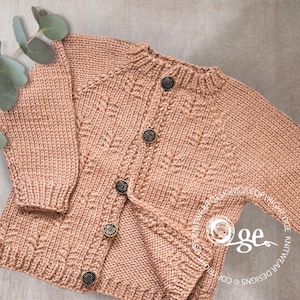 KNITTING PATTERN-Cinnamon Top Down Cardigan - P273