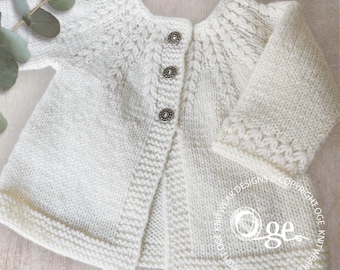 KNITTING PATTERN-Oakley Top Down Cardigan - P258