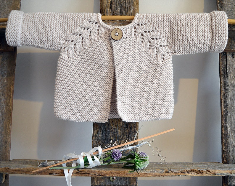 KNITTING PATTERN-Norwegian Fir, Top down cardigan - P109 