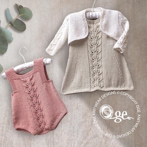 KNITTING PATTERN-Baby Girls Outfit - P070
