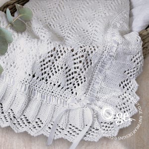 KNITTING PATTERN-Baby blanket, sure to become an heirloom P010