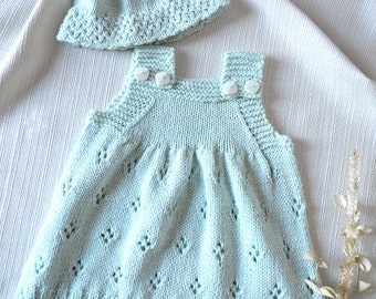 KNITTING PATTERN-Sun dress with matching hat - P078