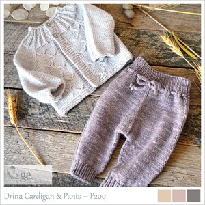 KNITTING PATTERN-Drina Cardigan & Pants - P200