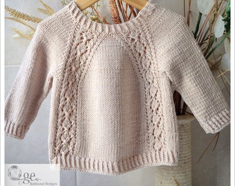 KNITTING PATTERN-Diamond Sweater– P193