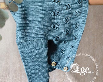 KNITTING PATTERN-Freckles Bottom Up Cardigan - P289