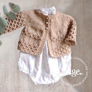 KNITTING PATTERN-Round yoke cardigan - P088