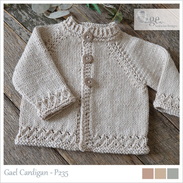 KNITTING PATTERN - Gael Cardigan - P235