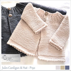 KNITTING PATTERN-Jules Cardigan & Hat– P192