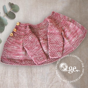 KNITTING PATTERN-Raspberries N’ Cream - P140