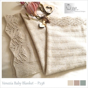 KNITTING PATTERN - Venezia Baby Blanket – P238