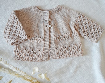 KNITTING PATTERN-Round yoke cardigan - P088