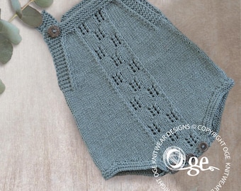 KNITTING PATTERN-Gumnut Rompers - P142