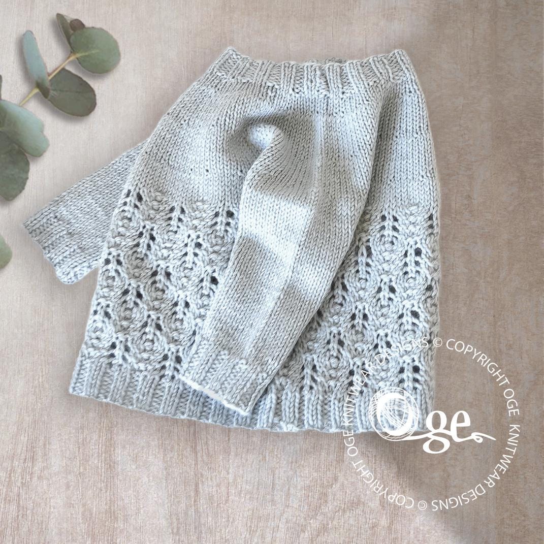 KNITTING Pattern-lucinda Lace Top Down Sweater - P267 - Etsy
