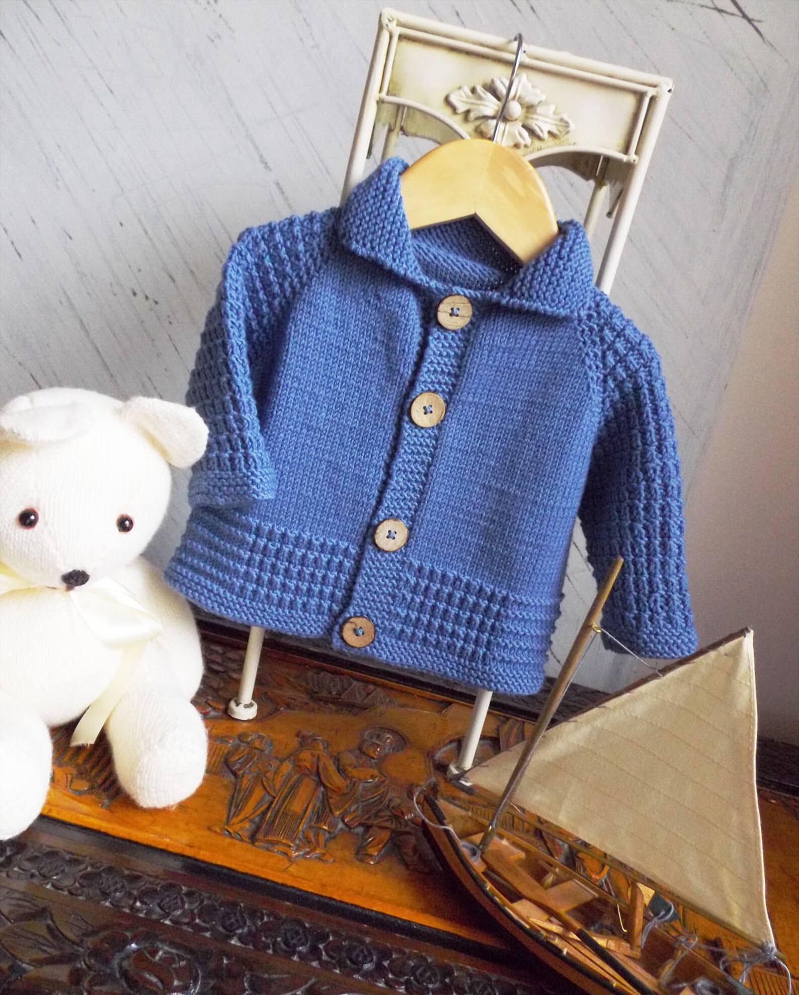 KNITTING Patternseamless Top Down Cardigan P077 Etsy