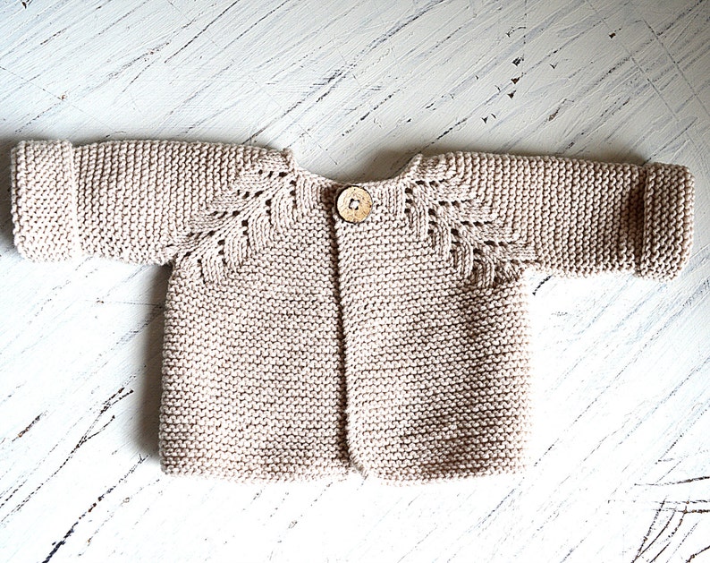 KNITTING PATTERN-Norwegian Fir, Top down cardigan P109 image 6