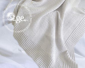 KNITTING PATTERN-Textured blanket and cuddly rabbit - P110