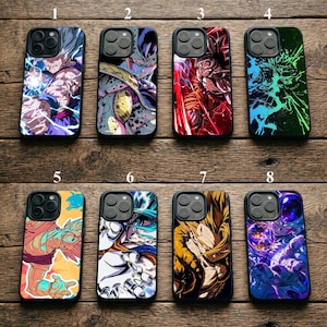 Japanese Anime Space Warrior Phone Cover Compatible with Google Pixel 10, Neon Lightning Aura Case Fits iPhone 17 Pro, Samsung S26