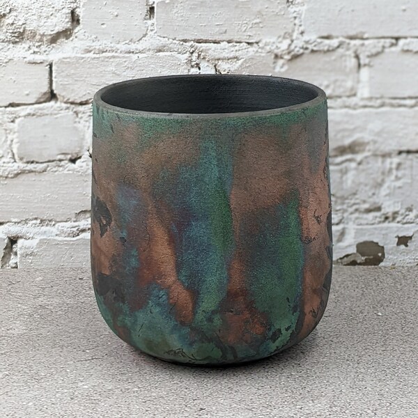 Raku Vase - Etsy