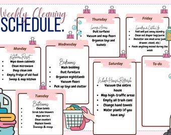 Weekly Cleaning Chart