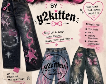 Custom adult jeans! anything you desire on jeans!