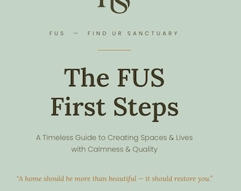 Guida alla progettazione del santuario FUS, principi per una casa tranquilla, lista di controllo stanza per stanza (download digitale)