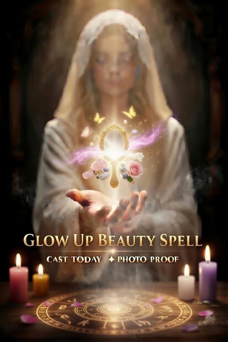 Glow Up Spell, Beauty Attraction Spell, Confidence Ritual, Attraction Spell, Personalized Ritual image 1
