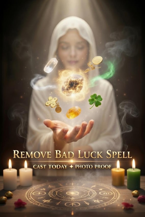 Remove Bad Luck Spell, Good Luck Spell, Road Opener Spell, Energy Cleansing, Prosperity Spell