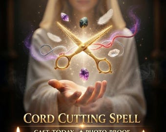 Cord Cutting Spell, Energy Cleansing, Emotional Healing, Personalized Ritual, Spiritual Guidance