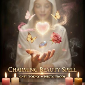 Hechizo de belleza encantador, hechizo de atracción, ritual de belleza, manifestación del amor, ritual personalizado