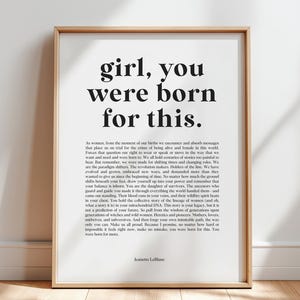 Feminist Empowerment Wall Art | Sovereign Woman Poetry Print | Intersectional Feminism Poster