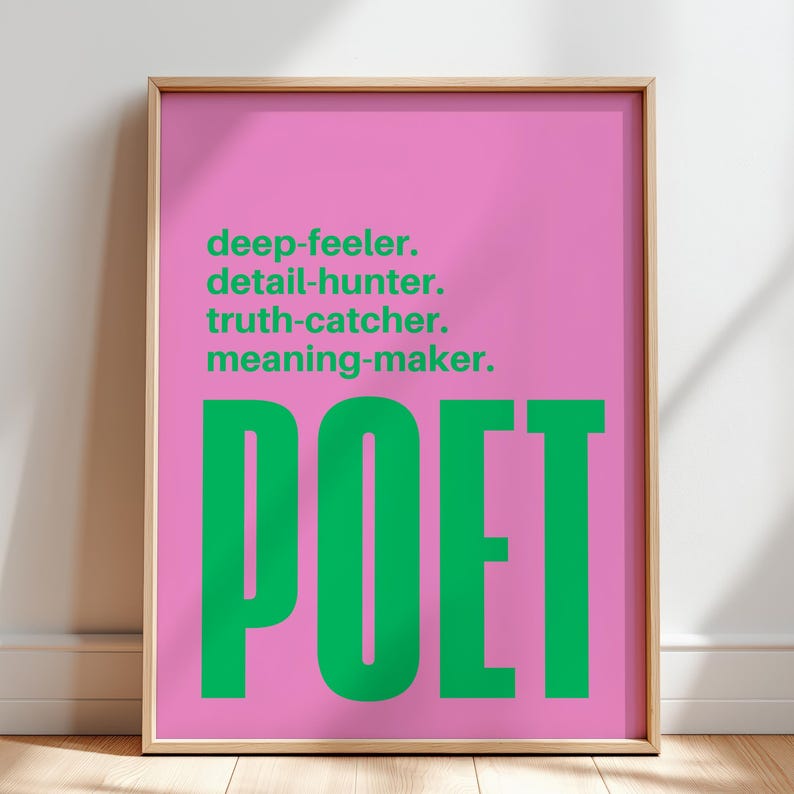 Poetry poster for writers Poetry poster for writers