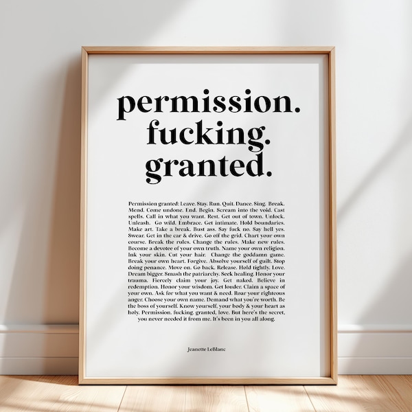 Female Empowerment Art Work, Motivational Wall Decor, Positive Daily Affirmations, Inspirational Feminist Poster