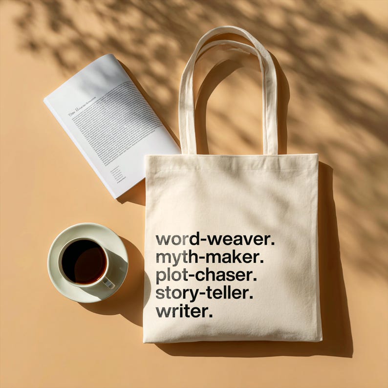 Personalized tote bag for writers Personalized tote bag for writers