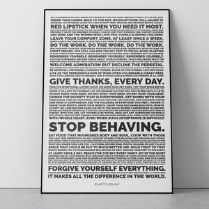 Breakup Art Print | Typography Poem for Grief & Healing a Broken Heart | Inspirational Wall Decor for Heartbreak, Divorce Support