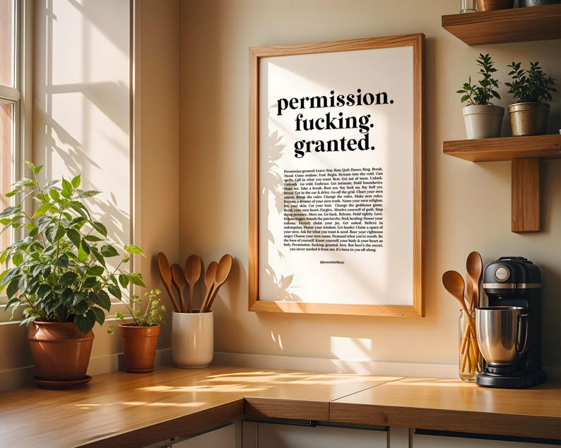 Female Empowerment Art Work, Motivational Wall Decor, Positive Daily Affirmations, Inspirational Feminist Poster image 16